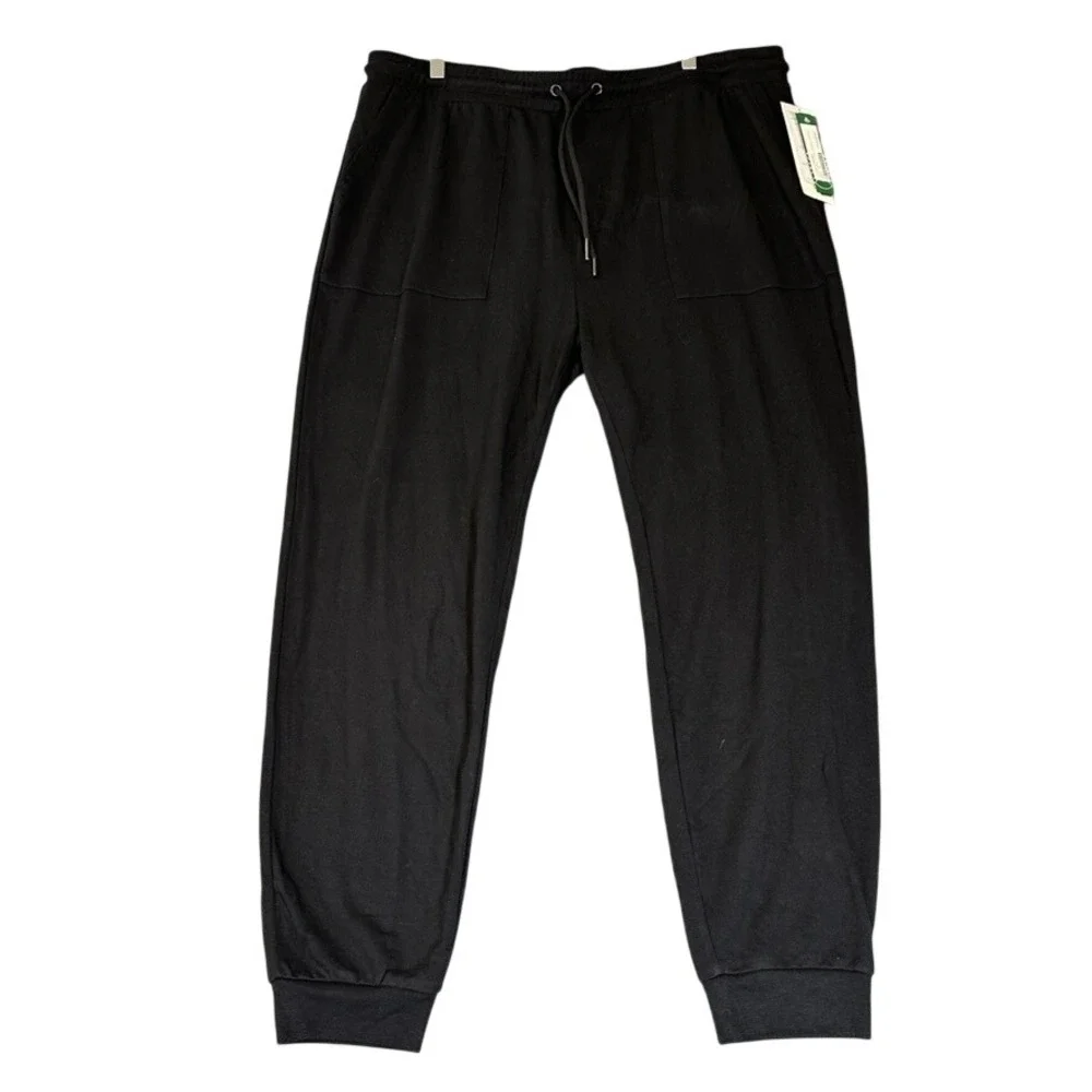 NWT Threads 4 Thought Pierce French Terry Lounge Joggers Black XL Tencel Stitch